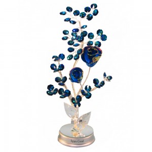 Διακοσμητικό Λουλούδι από Κρύσταλλο Bonsai de Cristal με φως μπαταρίας 12x10x30cm Galifas 7915041