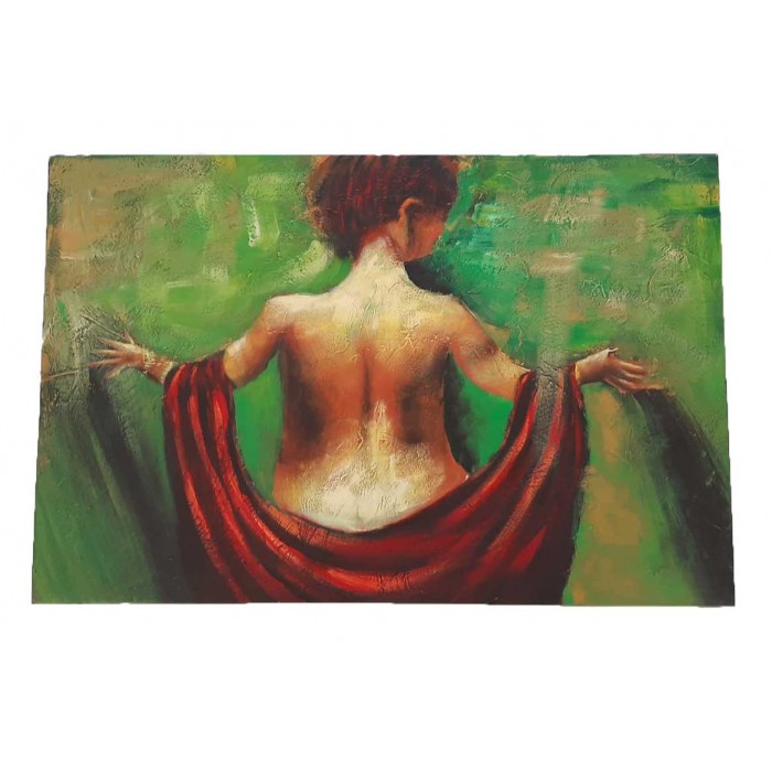 Πίνακας σε Καμβά Lady 90x60cm