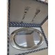 Πιατέλα Σερβιρίσματος Ανοξείδωτη 28x45cm με εξαρτήματα σετ 3τμχ Galifas
