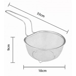 Καλάθι Τηγανίσματος Ανοξείδωτο 18cm με λαβή Galifas 771141