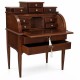 Γραφείο Ξύλινο Καρυδιάς Καφέ Roll Top 78x48x110cm 