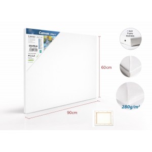 Καμβάς σε Τελάρο Λευκός Ορθογώνιος 60x90cm 280gr/m² 1τμχ Galifas 776078