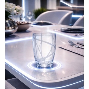 Ποτήρι Γυάλινο Μουράνο 340ml White Dream 6 τεμαχίων Galifas 440715