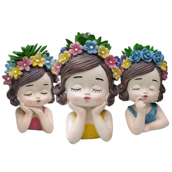 Τεχνητό Φυτό σε Γλαστράκι 9x13cm Girls 3 τεμαχίων 