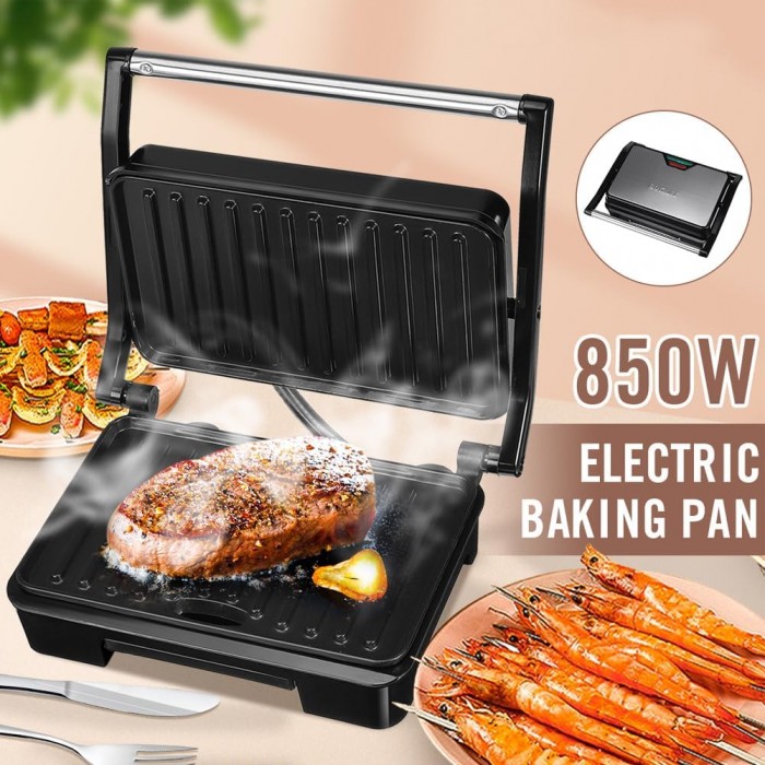 Τοστιέρα Γκριλιέρα 850W Μαύρη Sokany
