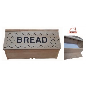 Ψωμιέρα Ξύλινη Φυσικό 39x26x20cm ForHome 890002