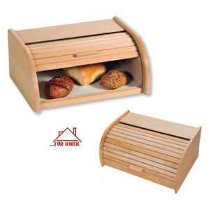 Ψωμιέρα Ξύλινη Φυσικό 40x27x18cm ForHome 890001