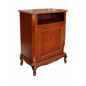 Κομοδίνο Ξύλινο απο Καρυδιά Καφέ 58x35x82cm ForHome 8583110