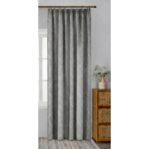 Κουρτίνα Με Τρέσα Lluvia de señales 270x280cm Γκρι Galifas 5568411