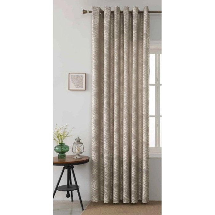 Κουρτίνα με Τρουκς Esmeralda Μπεζ 270x280cm ForHome