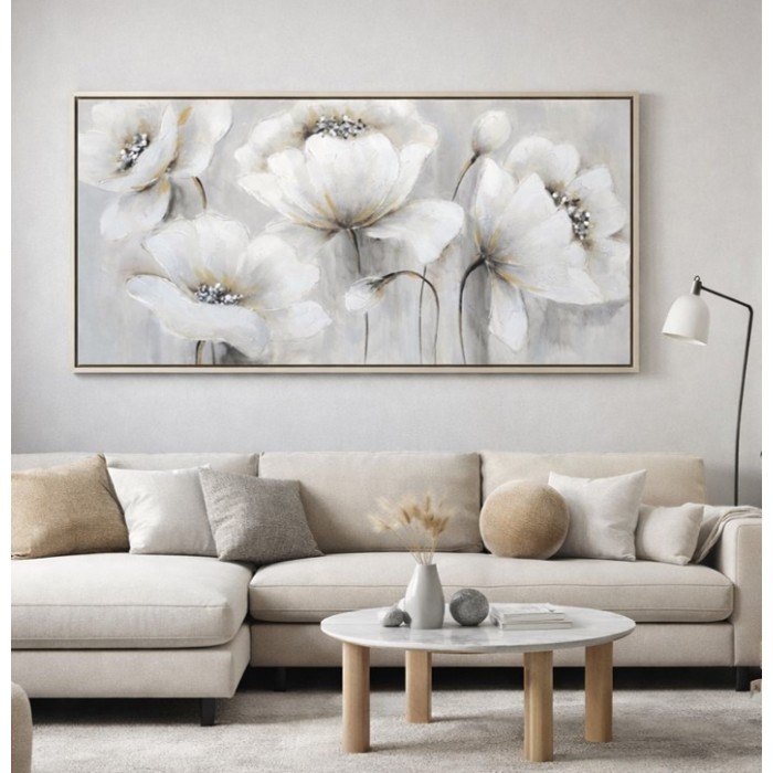 Πίνακας Σε Καμβά 122x62x5cm Λουλούδια ForHome 905804