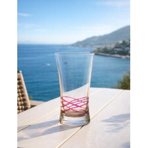 Ποτήρι Γυάλινο Μουράνο 500ml Fuchsia Dream 6 τεμαχίων Galifas 440241