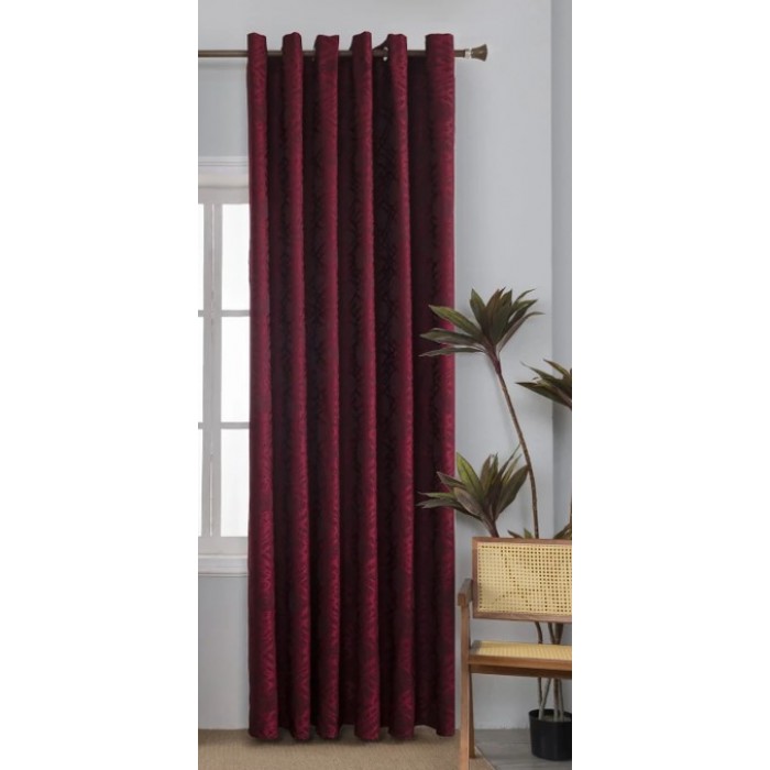 Κουρτίνα με Τρουκς Esmeralda Μπορντό 270x280cm ForHome 