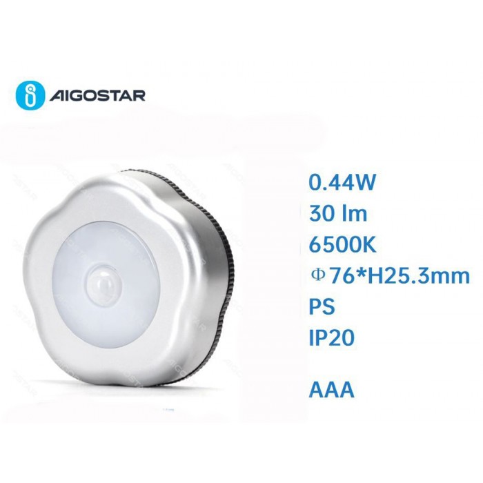 Φωτάκι Νυκτός Led με Αισθητήρα Κίνησης Aigostar