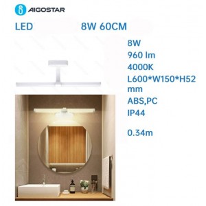 Μοντέρνο Φωτιστικό Μπάνιου LED 60x15x5.2cm Aigostar 32279