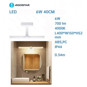 Μοντέρνο Φωτιστικό Μπάνιου LED 40x15x5.2cm Aigostar 32275