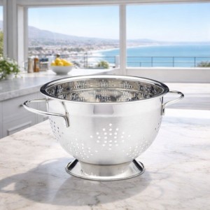 Σουρωτήρι Ανοξείδωτο Στρογγυλό Ασημί 26cm Galifas 445472