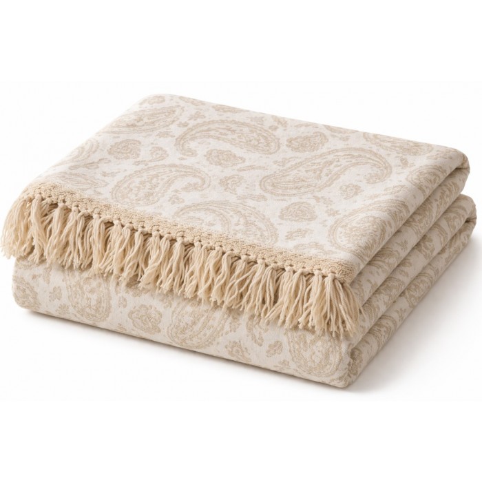 Ριχτάρι Umore Estivo με κρόσια Μπεζ 180x280cm