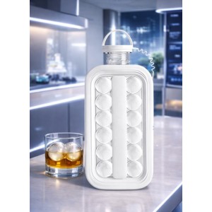 Παγοθήκη 2-σε-1 Ice Ball Maker Bottle 17 θέσεων General Trade 777218 