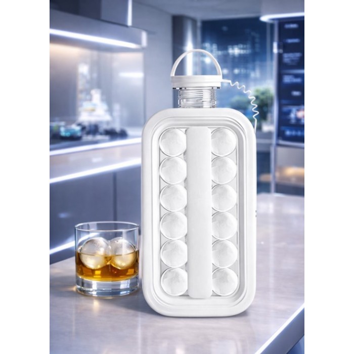 Παγοθήκη Ice Ball Maker Bottle 17 θέσεων για στρογγυλά παγάκια