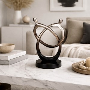Αφηρημένο μεταλλικό διακοσμητικό 28x21.5εκ. KR-2200