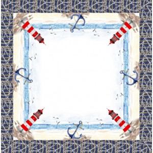 Τραπεζομάντηλο Καλοκαιρινό 85x85cm ForHome 90085