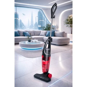 Ηλεκτρική Σκούπα 2 σε 1 Stick & Χειρός 600W Κόκκινη Hoomei HM-2116 