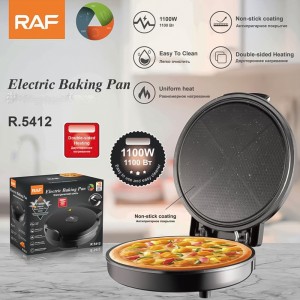 Κρεπιέρα 30cm Μαύρη 1100W Raf R.5412 