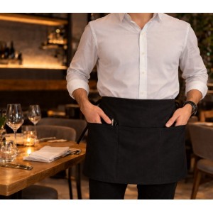 Ποδιά Σερβιτόρου Μέσης Bellissimo Ristorante Black 57x35cm Galifas 4811938