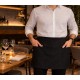 Ποδιά σερβιτόρου μέσης Bellissimo Ristorante Red 57x35cm μαύρη
