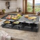 Επιτραπέζια ηλεκτρική ψησταριά raclette Hoomei HM-5945 1400W με πλάκα ψησίματος και φυσική πέτρα