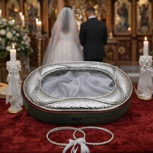 Στεφανοθήκη οβάλ σφυρήλατη