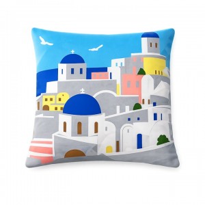 Διακοσμητική Μαξιλαροθήκη 45x45cm Mi amada Grecia ForHome 245222