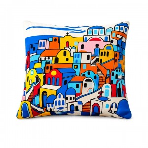 Διακοσμητική Μαξιλαροθήκη 45x45cm Mi amada Grecia ForHome 245444