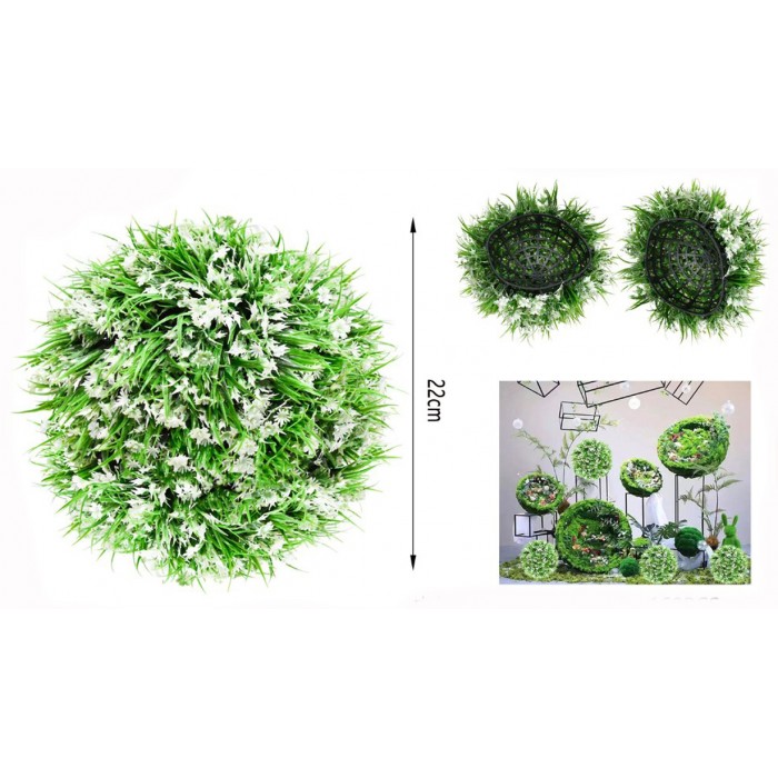 Τεχνητός θάμνος νεφρόλη Emerald Bloom 22cm σε γλάστρα