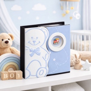 Παιδικό Άλμπουμ Little Angel Album Blue για 50 Φωτογραφίες Διαστάσεων 10x15cm Galifas 77001
