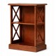 Βιβλιοθήκη από ξύλο καρυδιάς καφέ Noble Wood 53x31x83cm