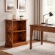 Βιβλιοθήκη από ξύλο καρυδιάς καφέ Noble Wood 53x31x83cm