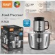Πολυκόπτης RAF R.7025 1000W με Δοχείο Inox 5Lt και 2 Ταχύτητες