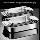 Ταψί ορθογώνιο από ανοξείδωτο ατσάλι SteelAura 40x24x8.5cm