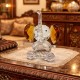 Ελέφαντας κρυστάλλινος μελί 9.5x8x16cm διακοσμητικό