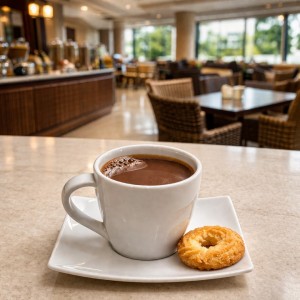 Σετ Φλιτζάνια Hotel 80ml από Πορσελάνη Λευκά (6+6) με πιατάκια Galifas 174806