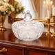 Φοντανιέρα γυάλινη με καπάκι διάφανη 16x15cm ForHome