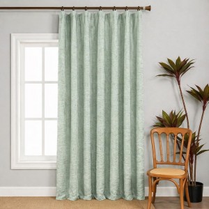 Κουρτίνα με Τρέσα Saloon Green 270x270cm Galifas 6073905
