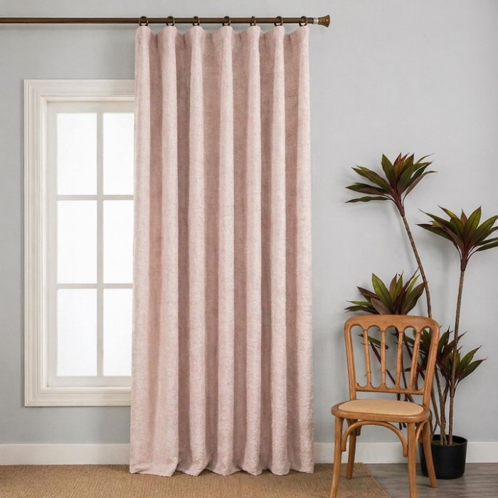 Κουρτίνα με τρύπα Rusty Pink 270x270cm