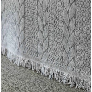 Ριχτάρι Chenille Με Κρόσια Elegant Living Throw 180x180cm ForHome 5513055