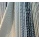Κουρτίνα με τρέσα Ivory Fern White 270x280cm σε λευκό χρώμα με σχέδιο φύλλων