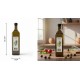 Γυάλινο δοχείο λαδιού 1000ml με μαύρο καπάκι σε πάγκο κουζίνας