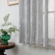 Κουρτίνα παραθύρου ημιδιάφανη με τρέσα Floral Breeze γκρι 200x140cm