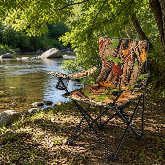 Αδιάβροχη πτυσσόμενη καρέκλα παραλίας και camping με σχέδιο παραλλαγής
